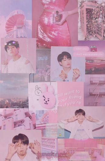 Aesthetic Charm - Bts In Their Cute Element Wallpaper