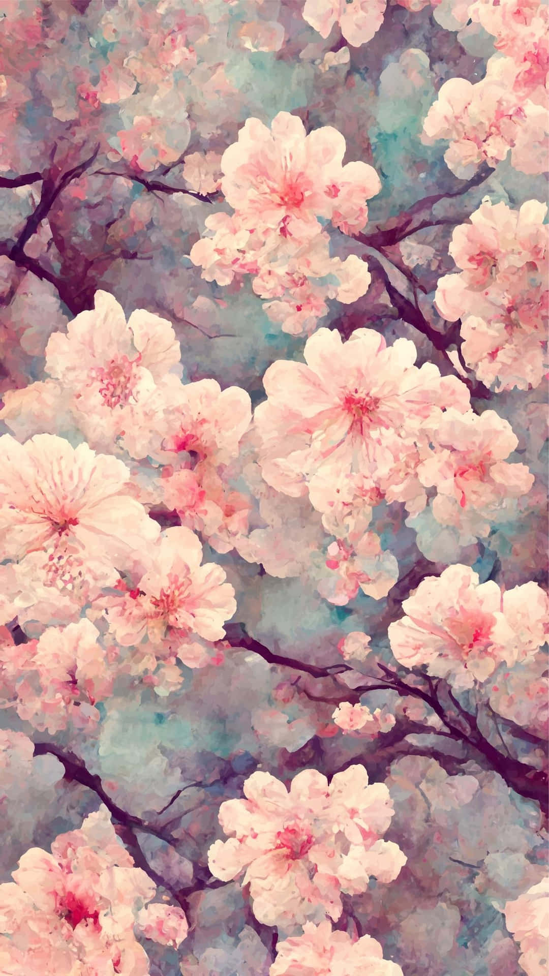 Download Aesthetic Cherry Blossom In Closer Look Wallpaper 