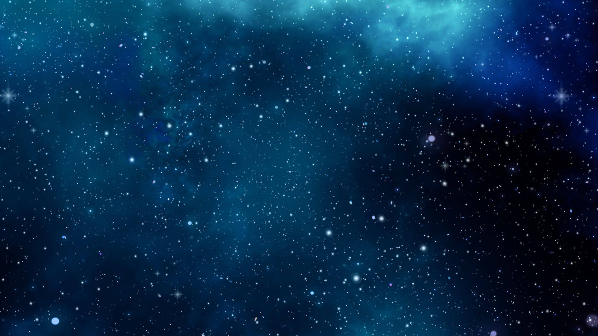 Aesthetic Chromebook Blue Outer Space Background