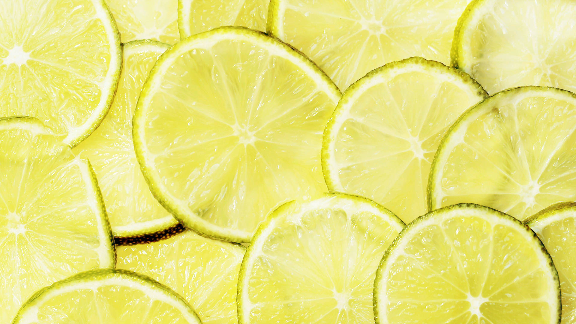 Aesthetic Chromebook Lime Slices Background