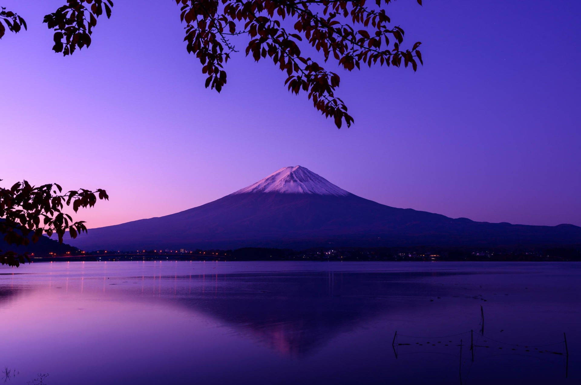 Aesthetic Chromebook Mount Fuji Background