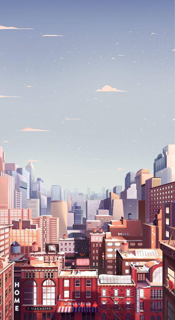 Aesthetic City By Parallel Studios Wallpaper
