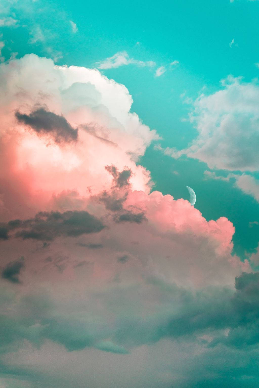 Ästhetischewolken Am Horizont Wallpaper