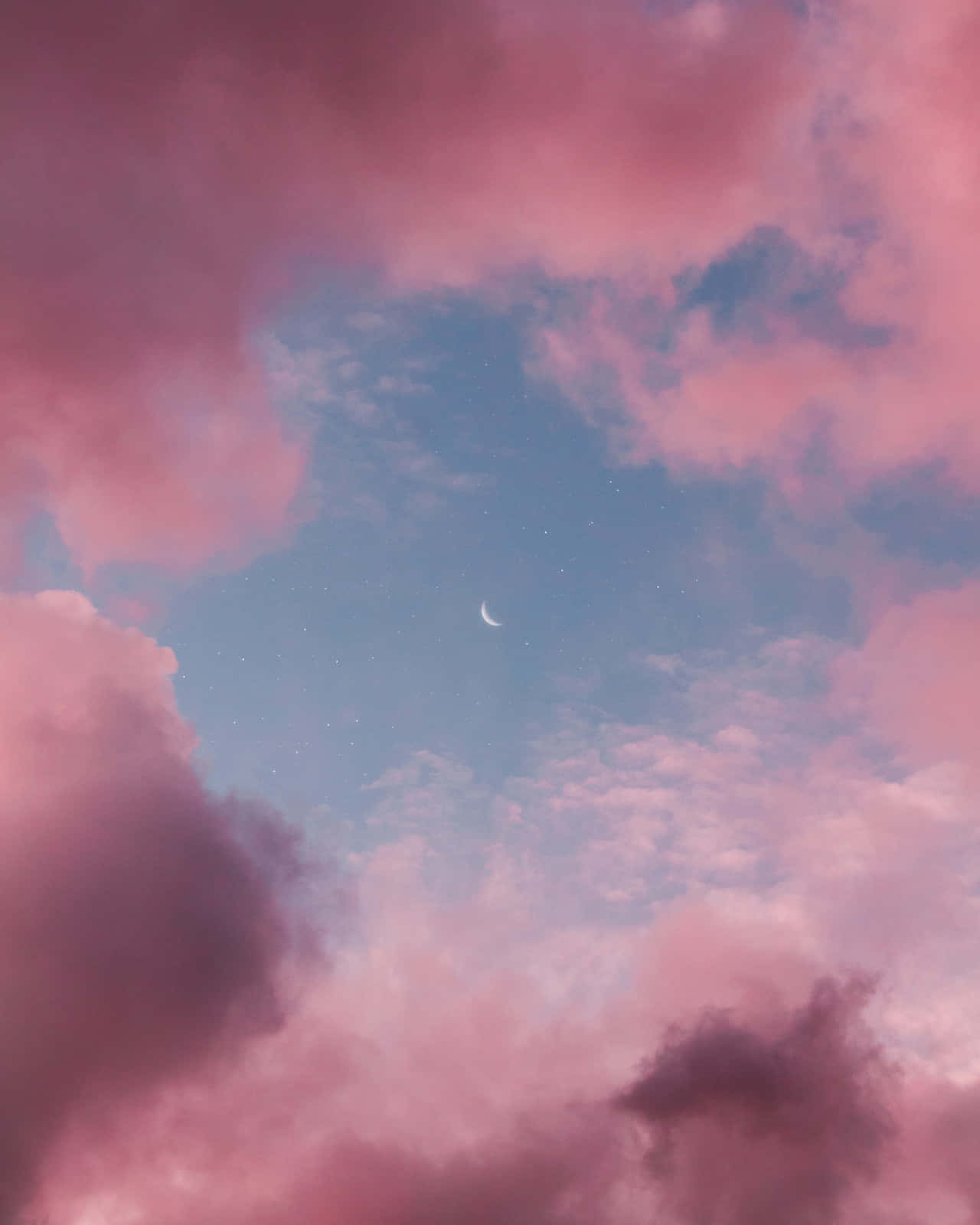 A dreamy view of the sky and white fluffy clouds