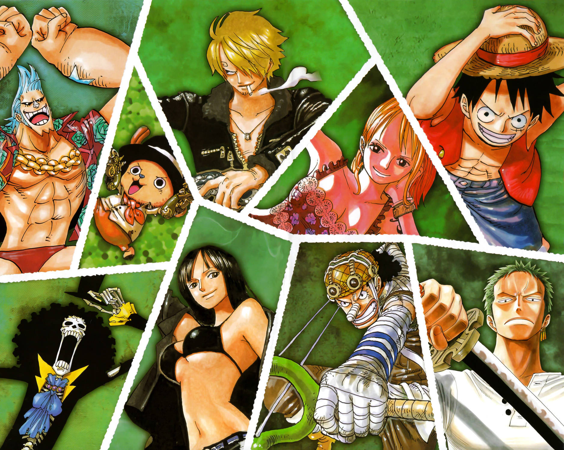 Aesthetic Collage One Piece Pfp Characters Wallpaper
