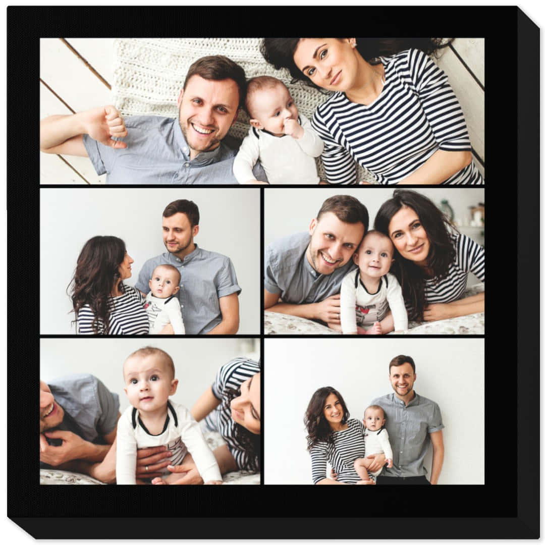 A Family Photo Collage With A Baby And A Baby
