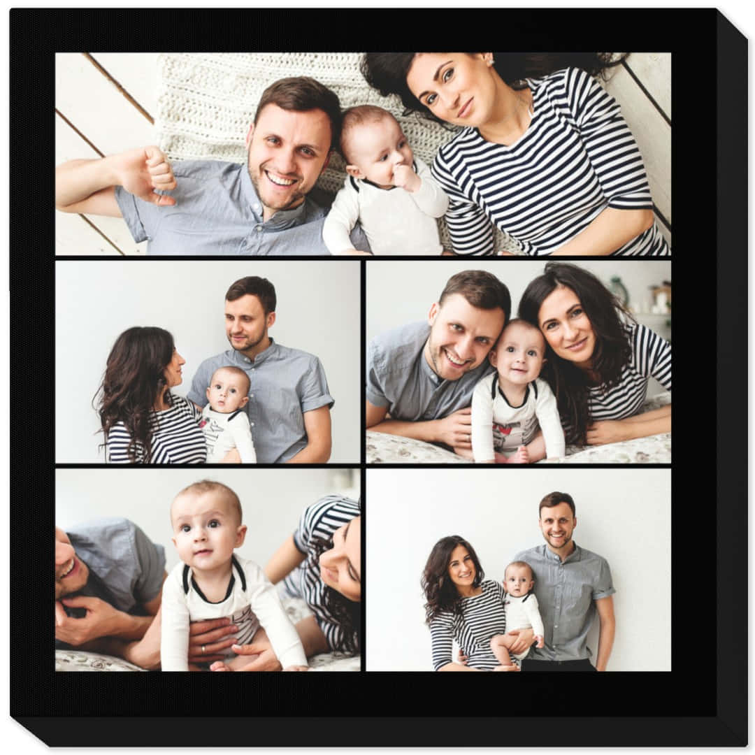 Download A Family Photo Collage With A Baby And A Baby | Wallpapers.com