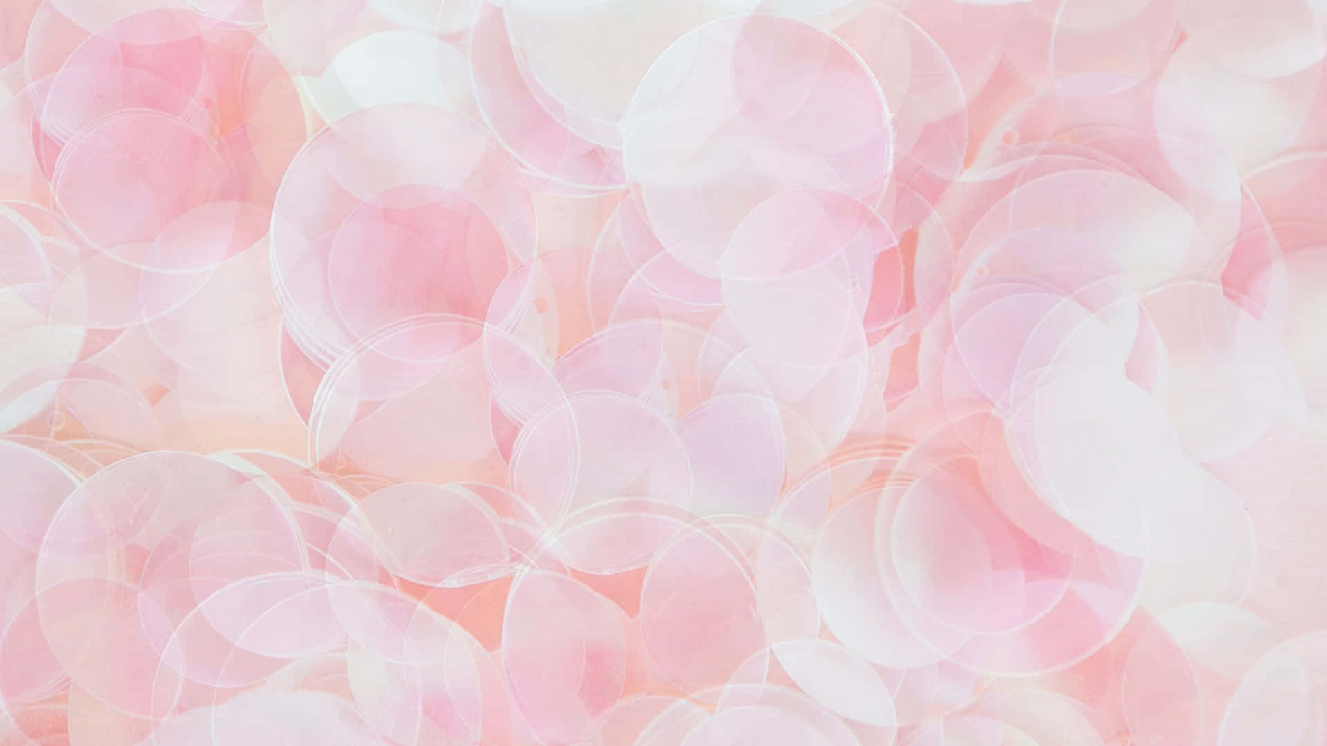 Aesthetic Computer Light Pink Pastel Bokeh Wallpaper