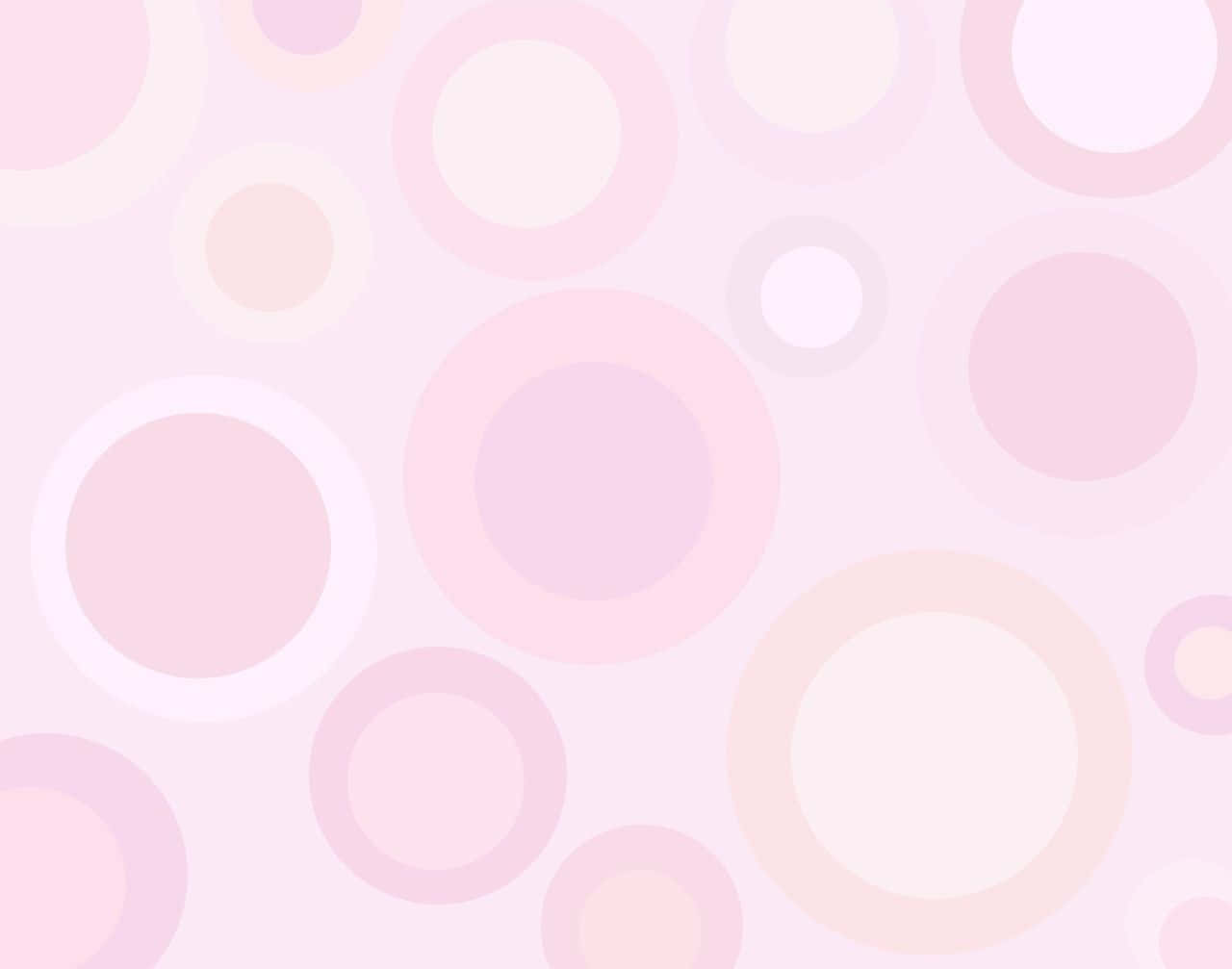 Aesthetic Computer Light Pink And Purple Retro Circles Wallpaper