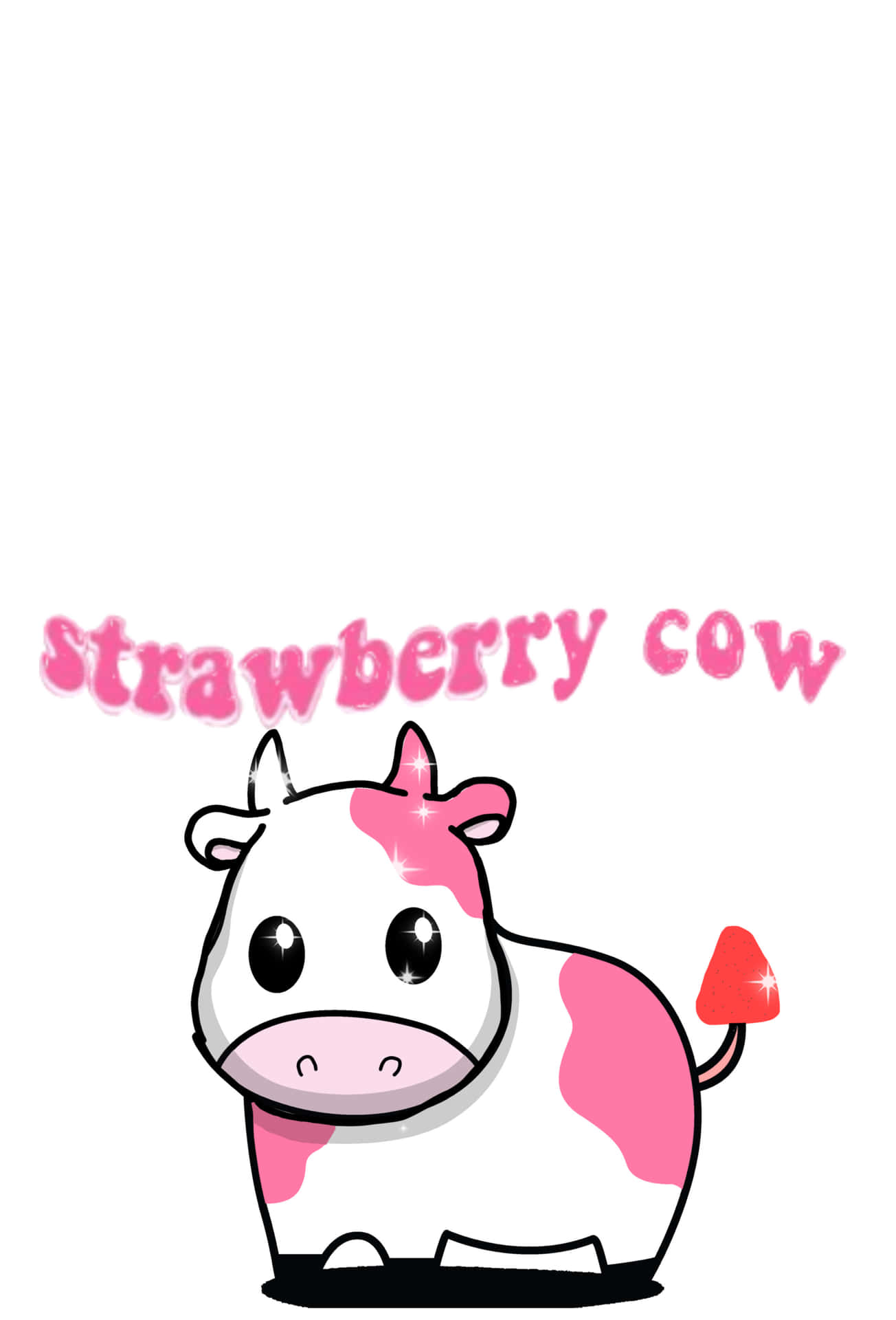 Download Strawberry Cow By Sassy_sassy Wallpaper | Wallpapers.com