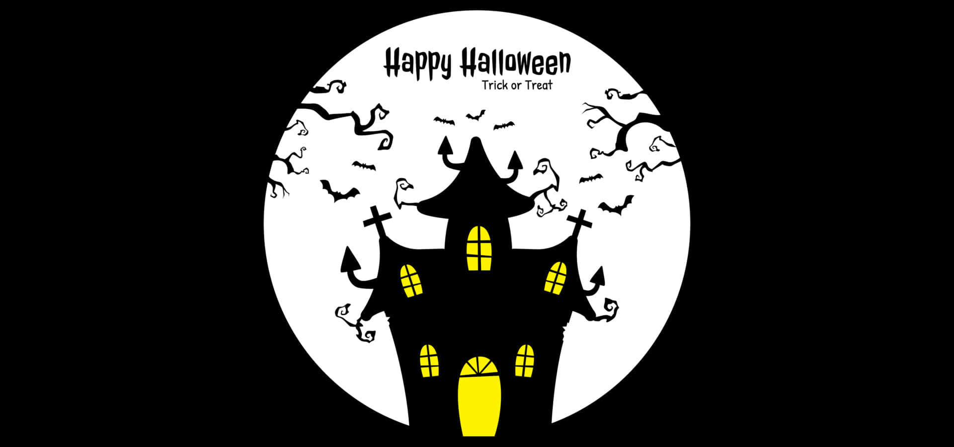 Black Mansion Aesthetic Creepy Halloween Background