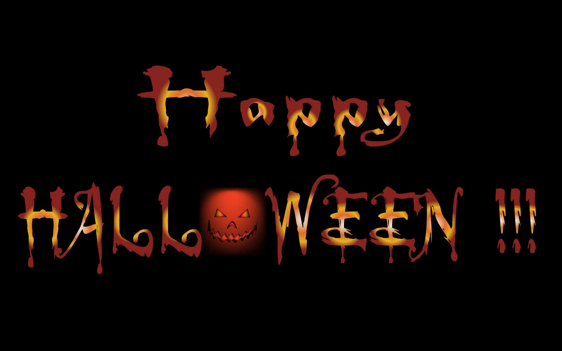 Aesthetic Creepy Halloween Greeting Typography Background
