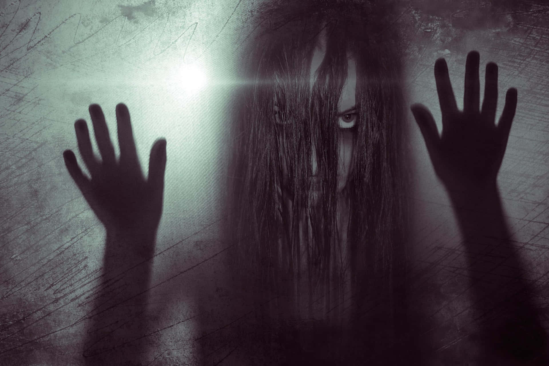 Download Scary Long Haired Girl Aesthetic Creepy Halloween Background |  