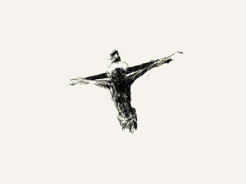 A spiritual cross surrounded in a peaceful aesthetic Wallpaper