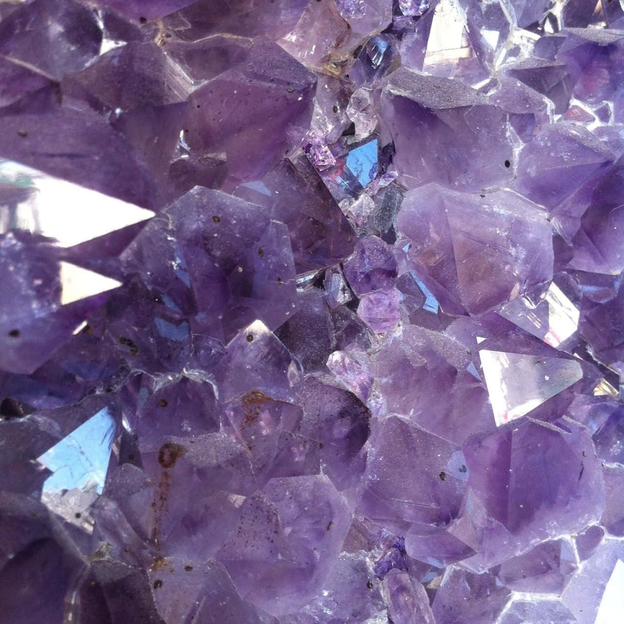 Aesthetic Purple Crystal Wallpaper