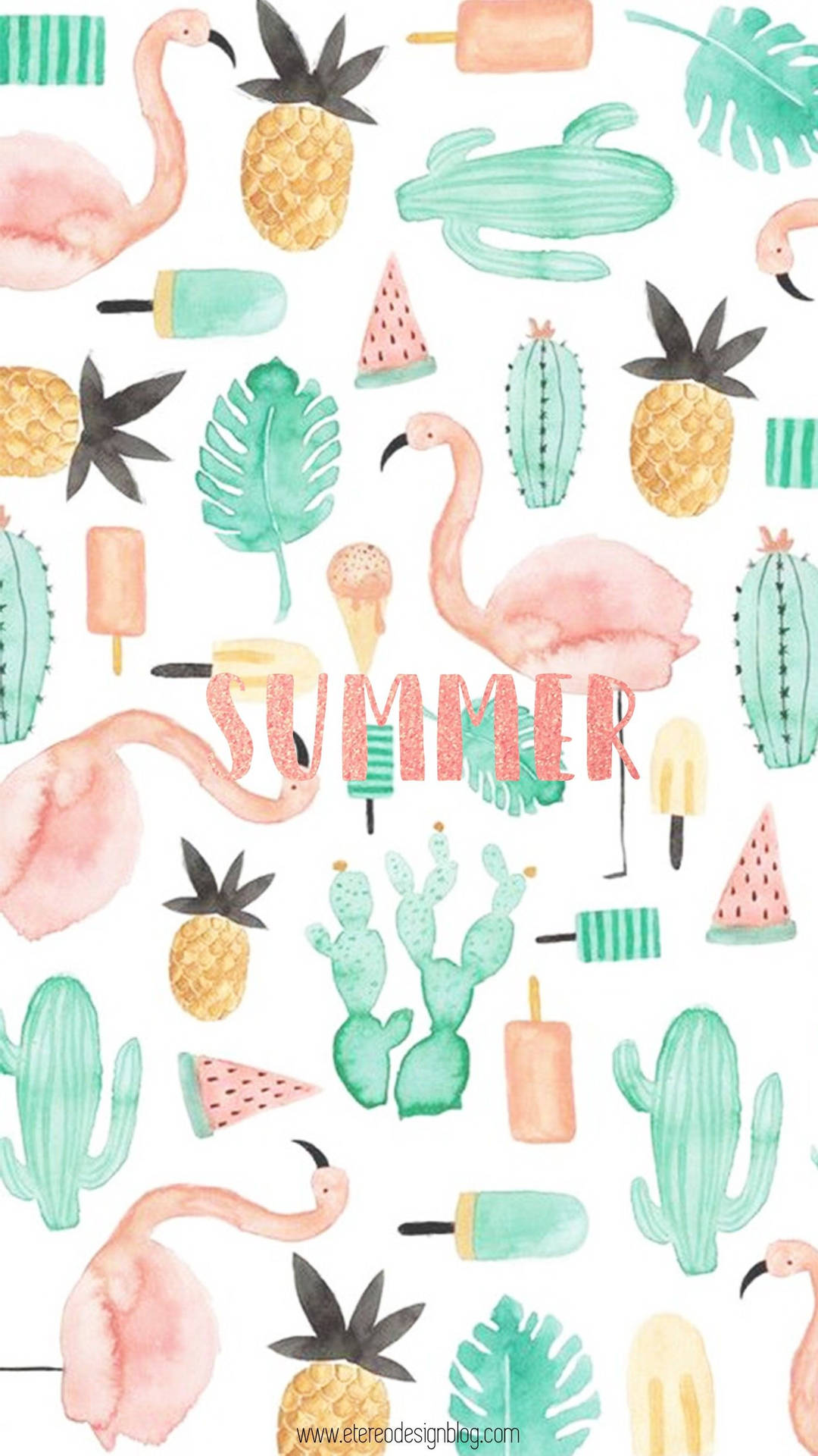 Aesthetic Cute Summer Art Wallpaper