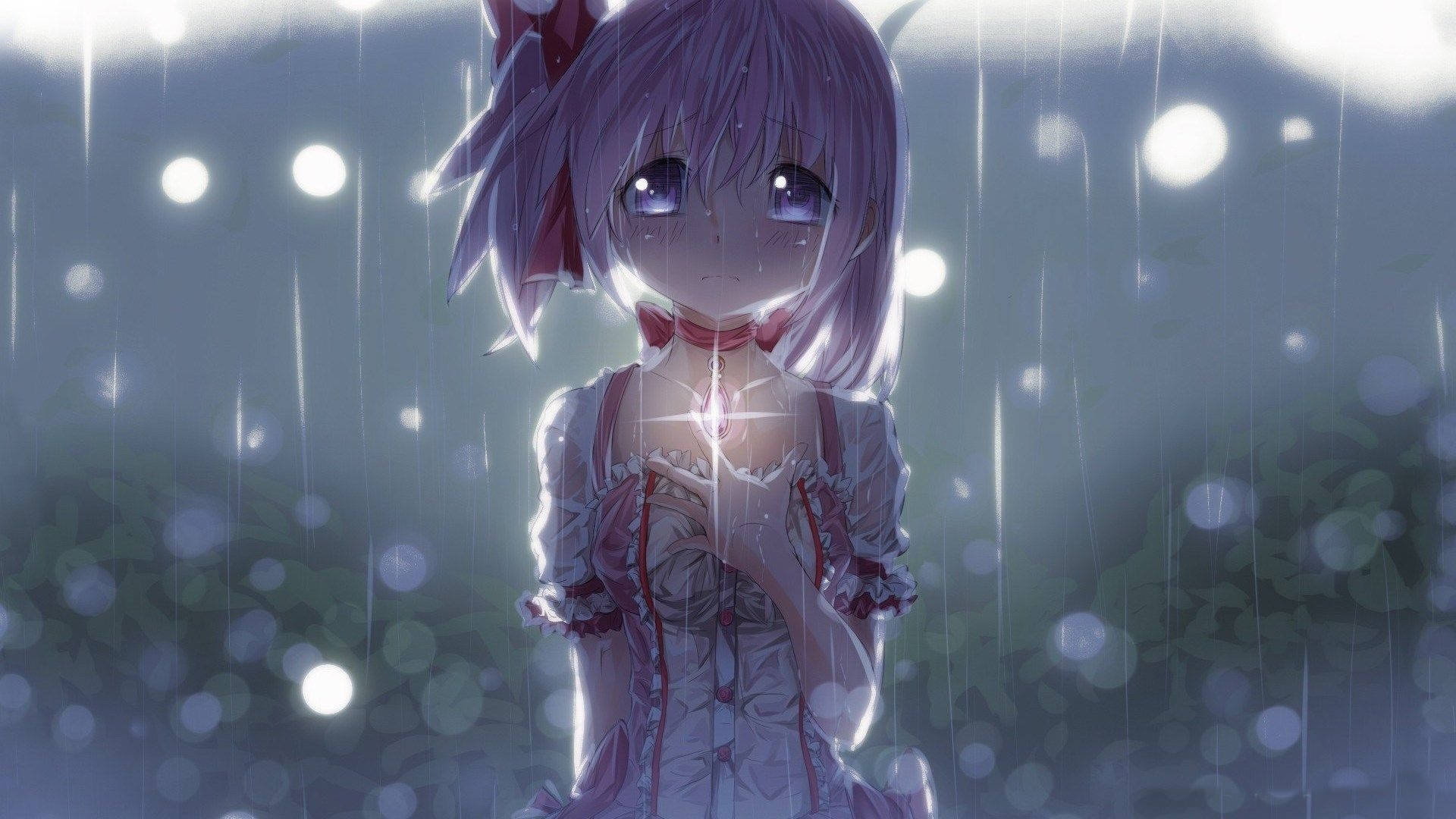 Aesthetic Depressed Anime Girl Wallpaper