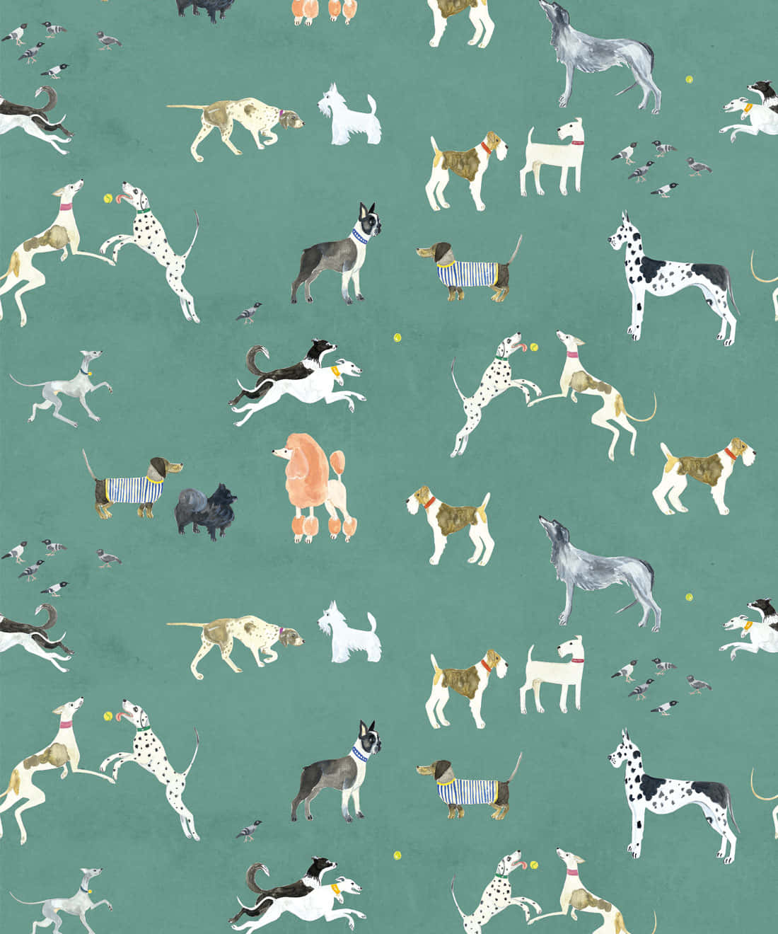 Cartoon Aesthetic Dogs Wallpaper