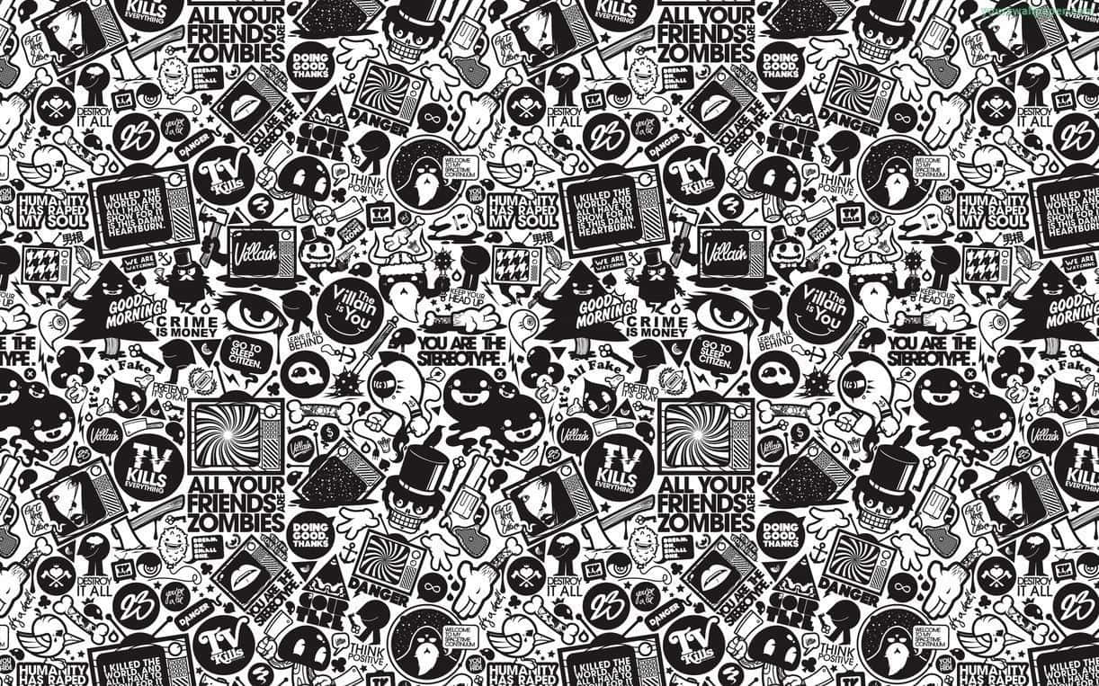 A world of creative possibilities with Aesthetic Doodles Wallpaper