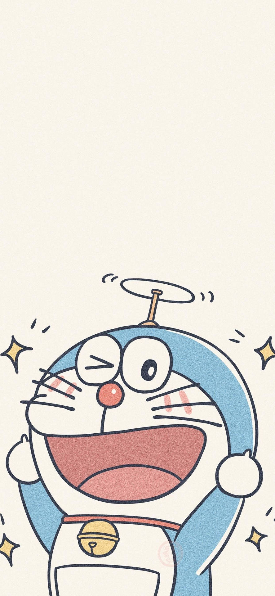 Aesthetic Doraemon Iphone Digital Art Wallpaper