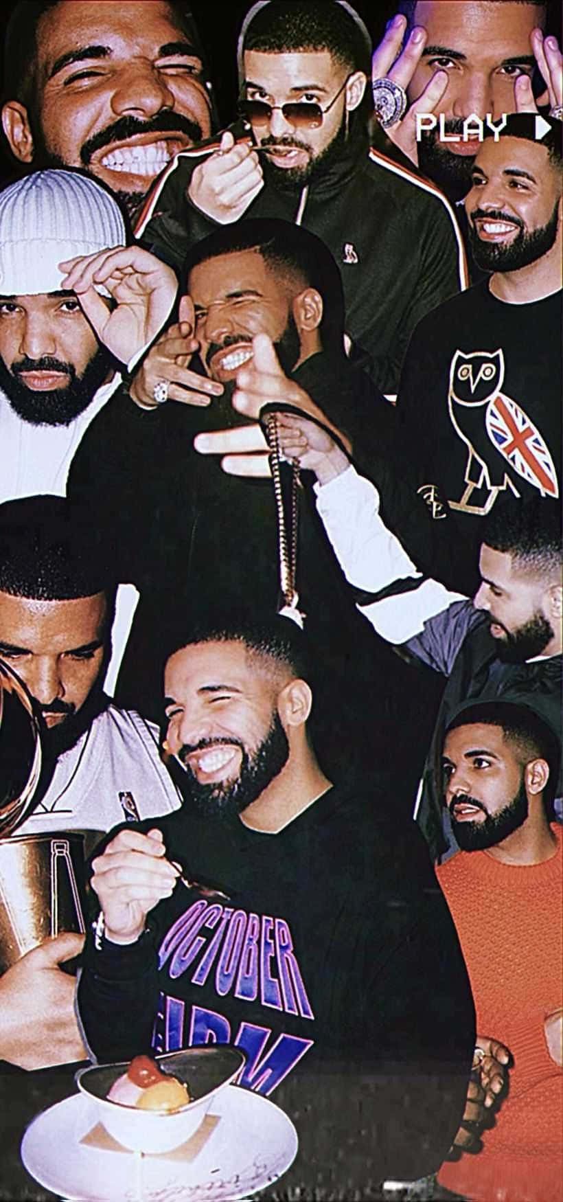 Aesthetic Drake with Bottle Wallpaper