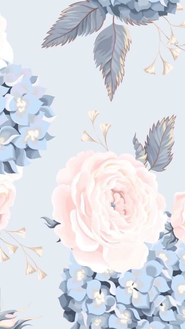 Delicate Aesthetic Floral Blossoms Wallpaper