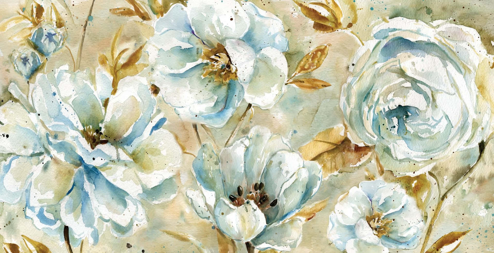 Aesthetic Floral Background