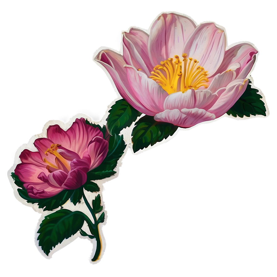 Aesthetic Flower Sticker Png 26 PNG