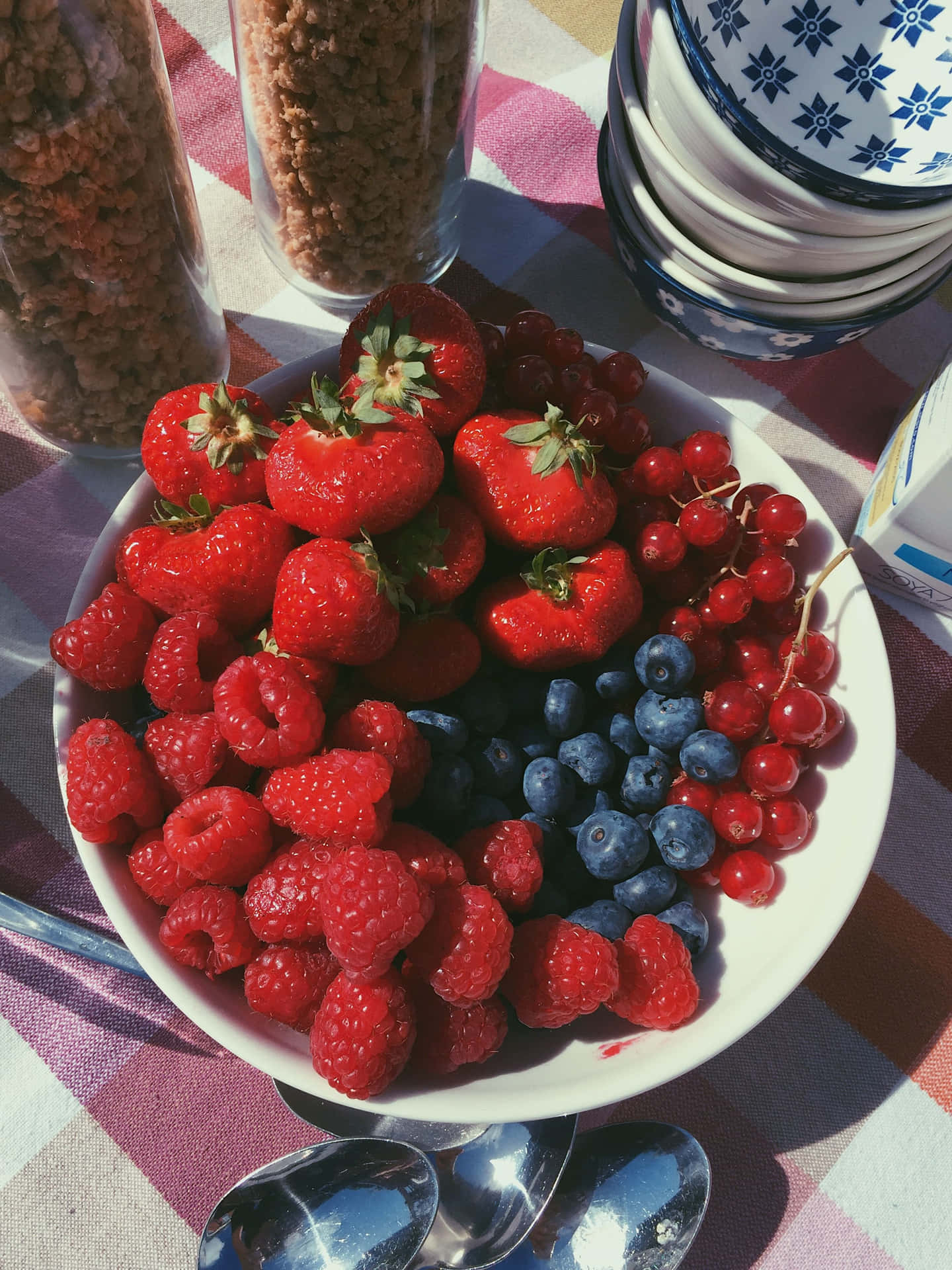 A Plate Of Berries And Cereal