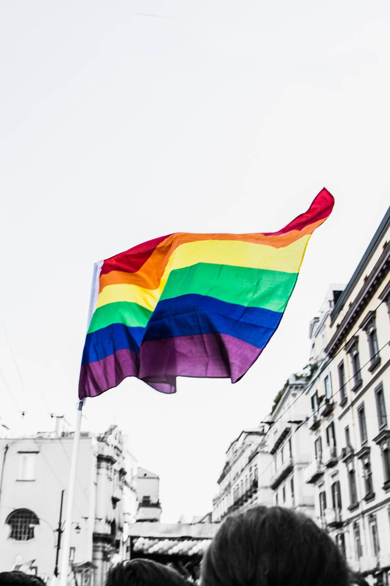 Aesthetic Gay Rainbow Flag Wallpaper