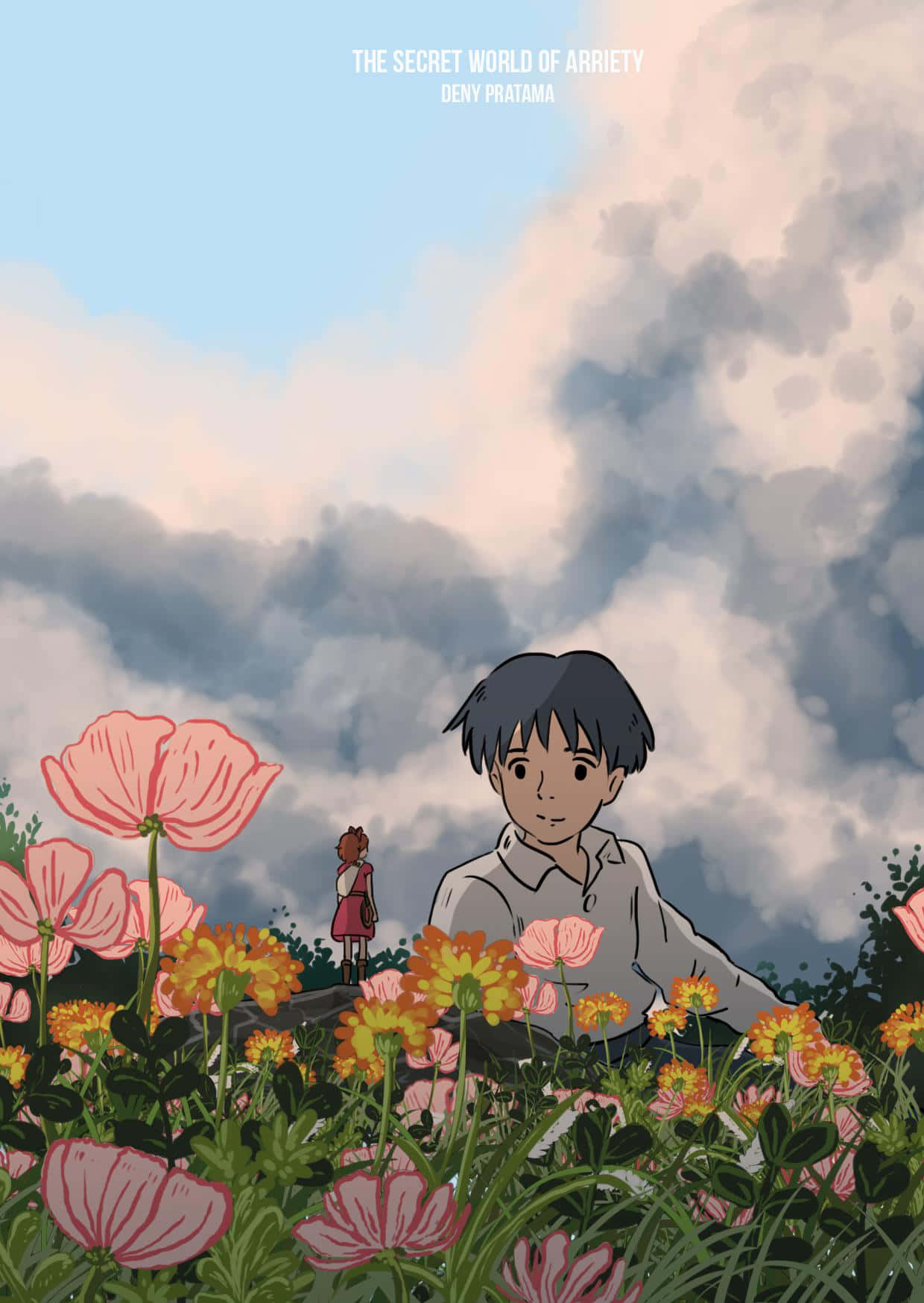 En æstetisk visuel repræsentation af Ghiblis fantastiske verden Wallpaper