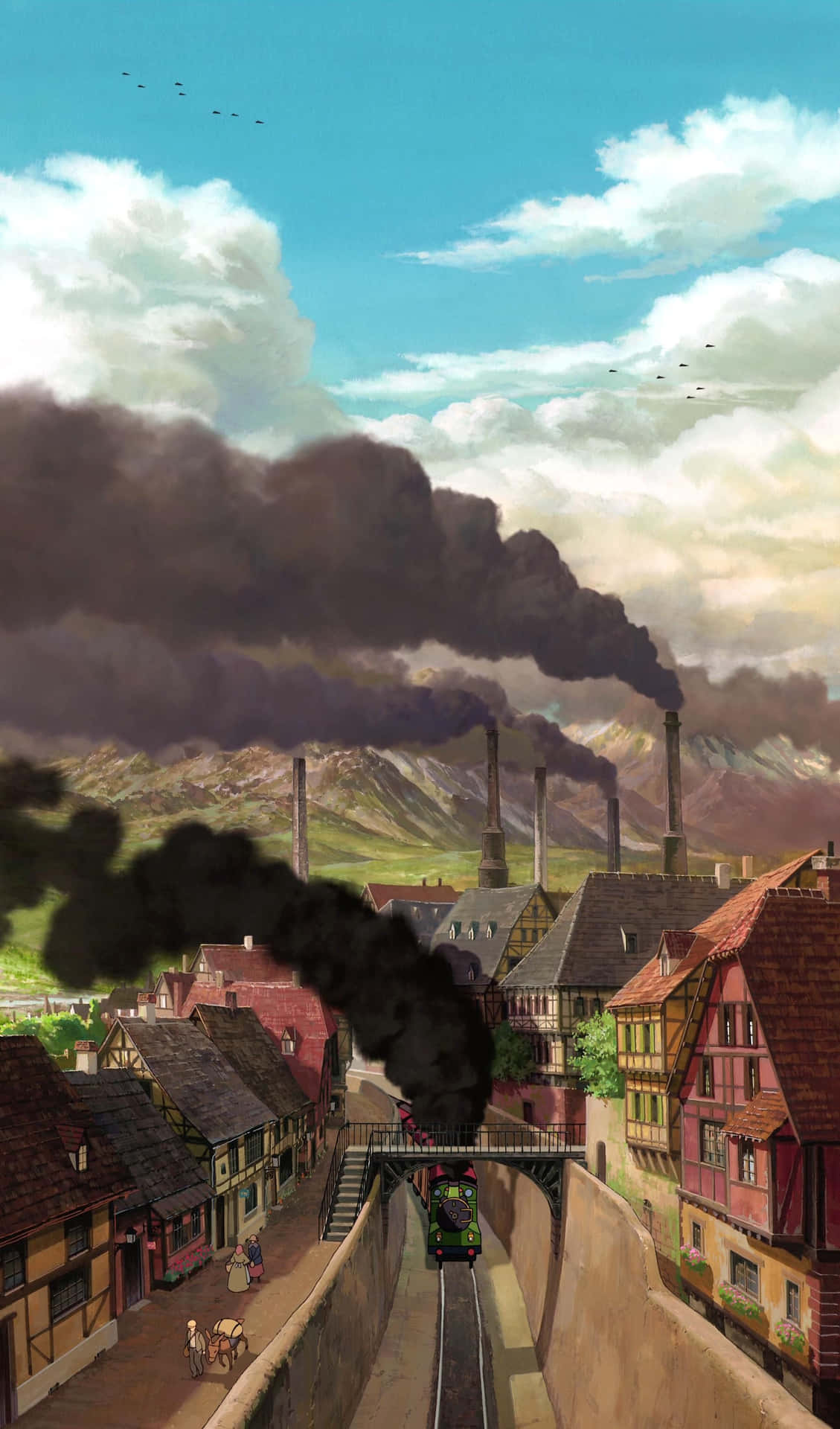 Findensie Ihren Inneren Frieden Mit Ästhetik Ghibli. Wallpaper