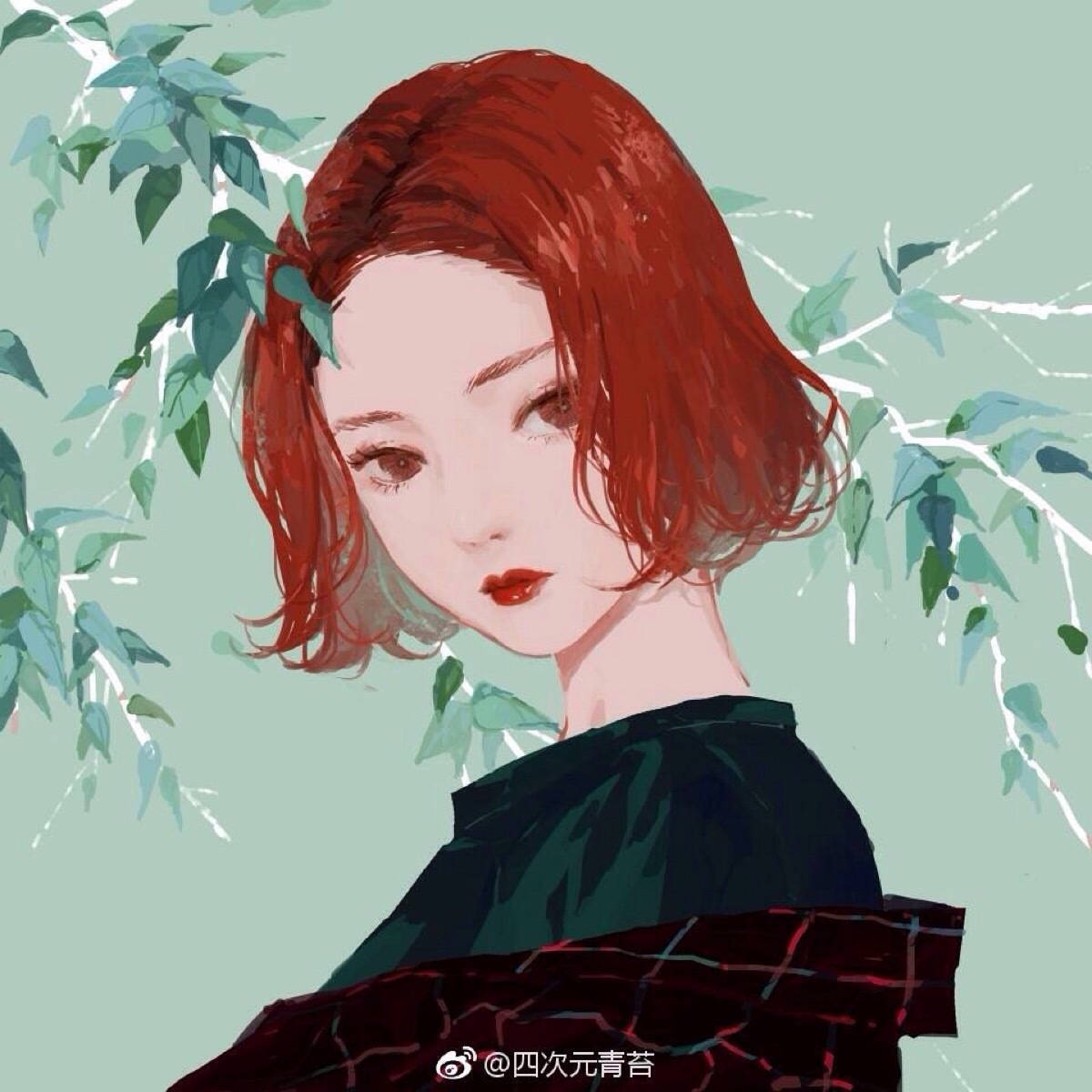 Aesthetic Girl Painting Pfp Background