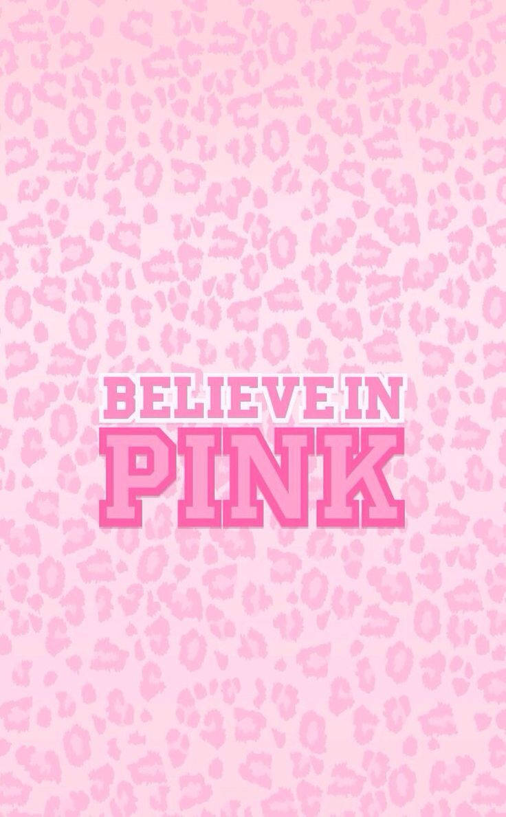 Aesthetic Girly Pink Believer Wallpaper