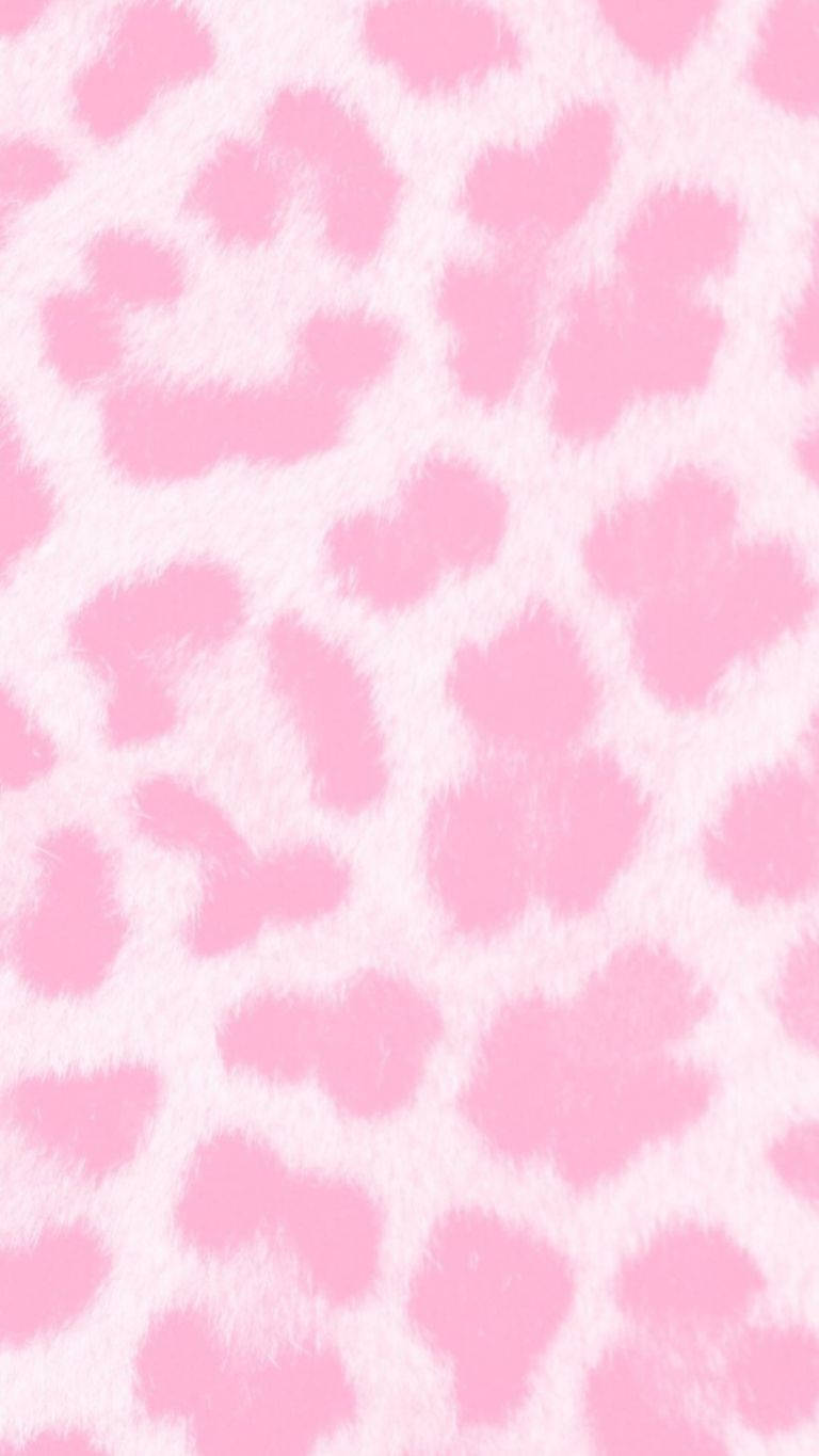Aesthetic Girly Pink Leopard Print