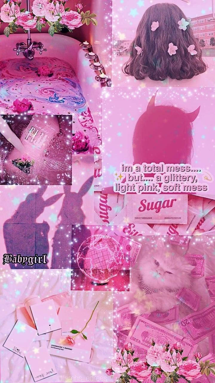 Aesthetic Girly Sparkles Mood Board