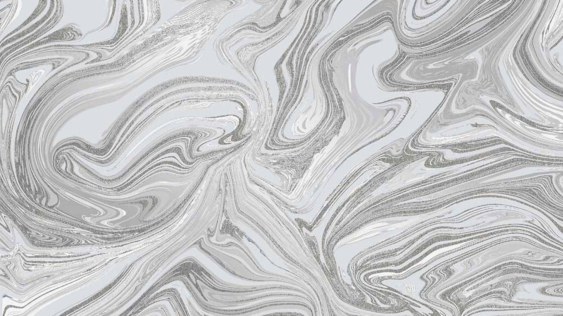 Et Hvidt Marmor Tapet Med Drejninger På Det. Wallpaper