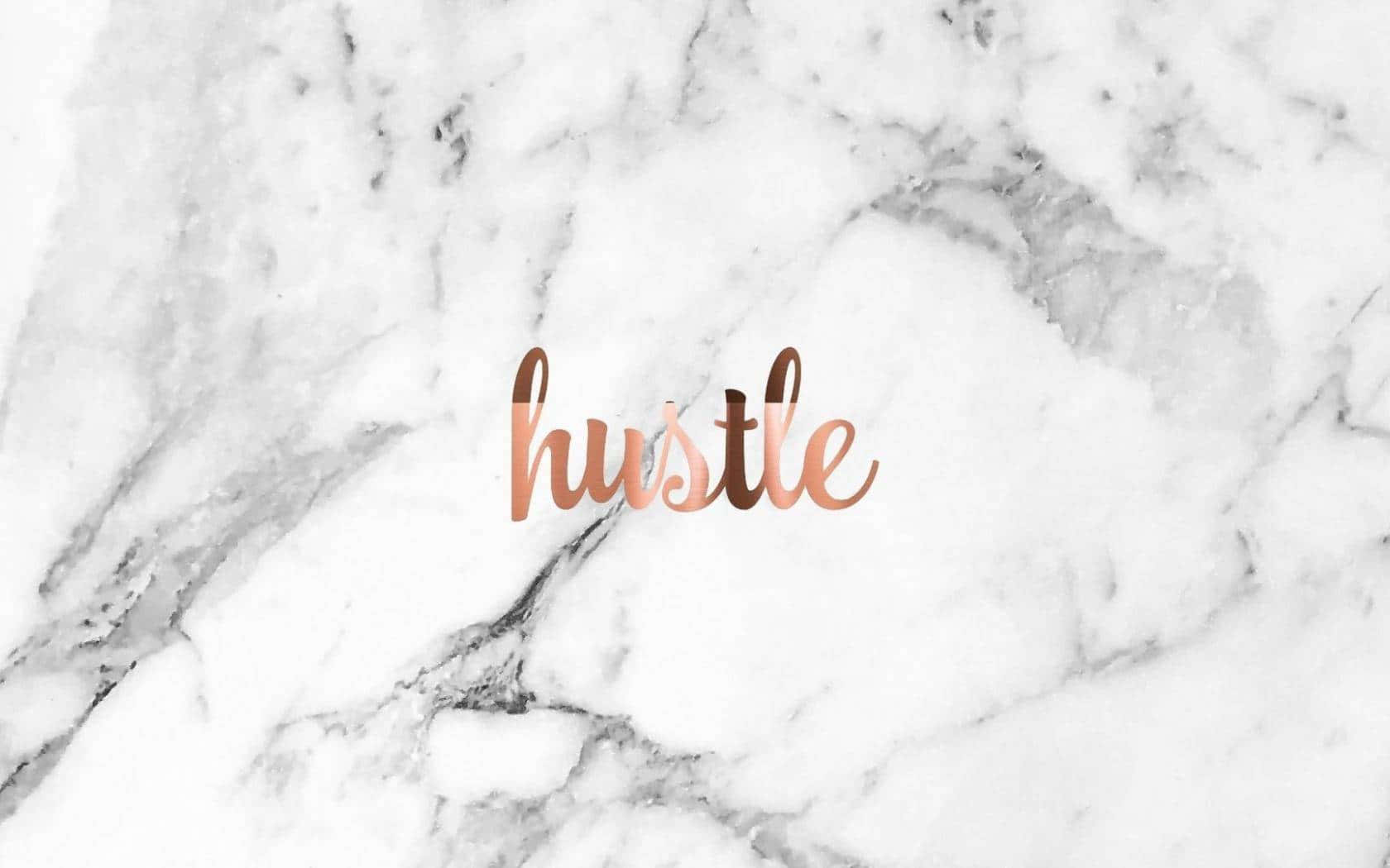 Hustle Aesthetic Gray Marble Wallpaper