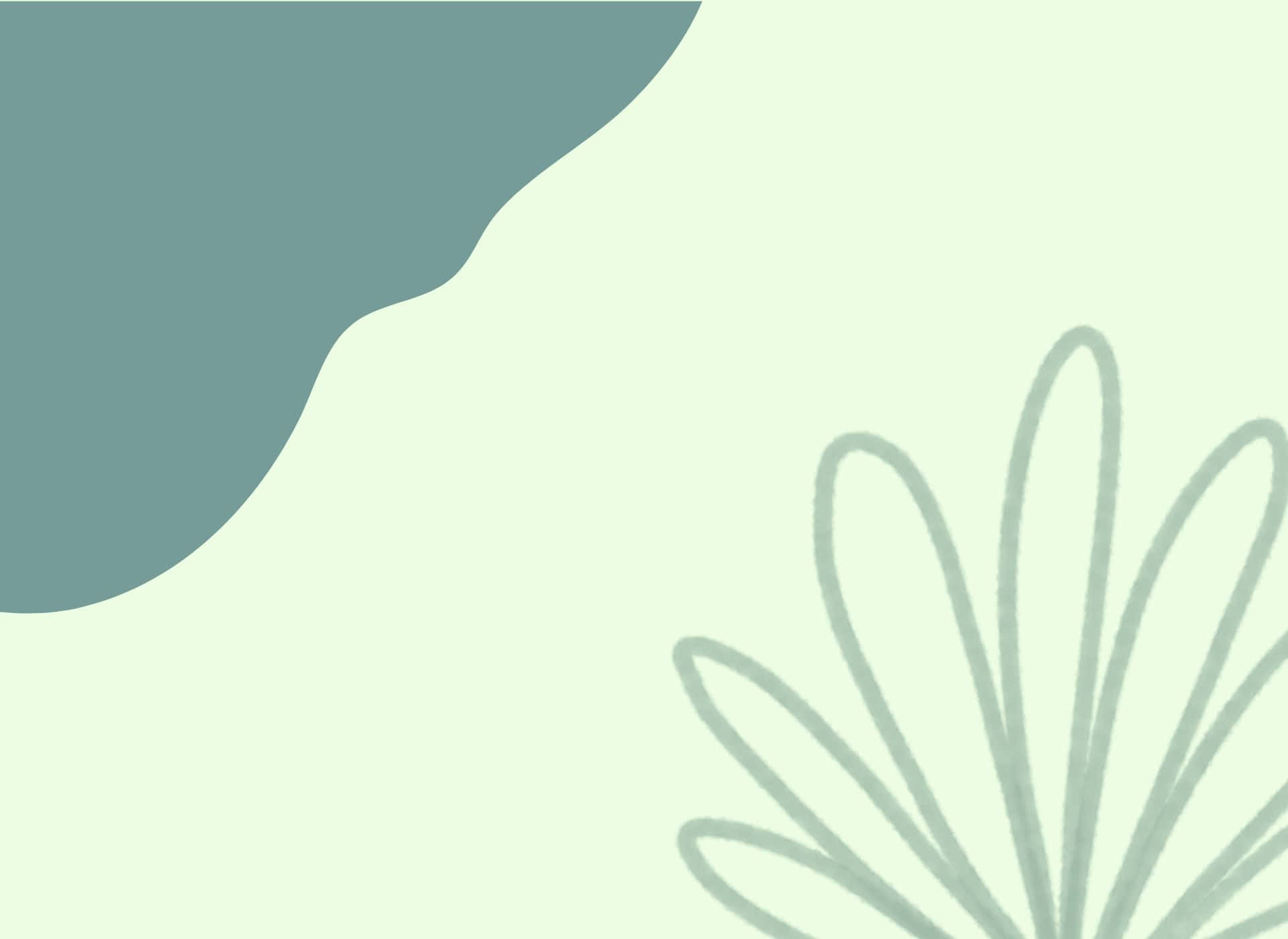 Einfachästhetisches Grünes Hintergrunddesign