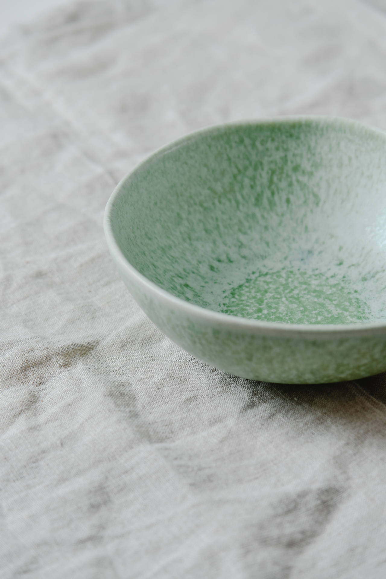 Æstetisk grøn minimalistisk skåle – Wallpaper