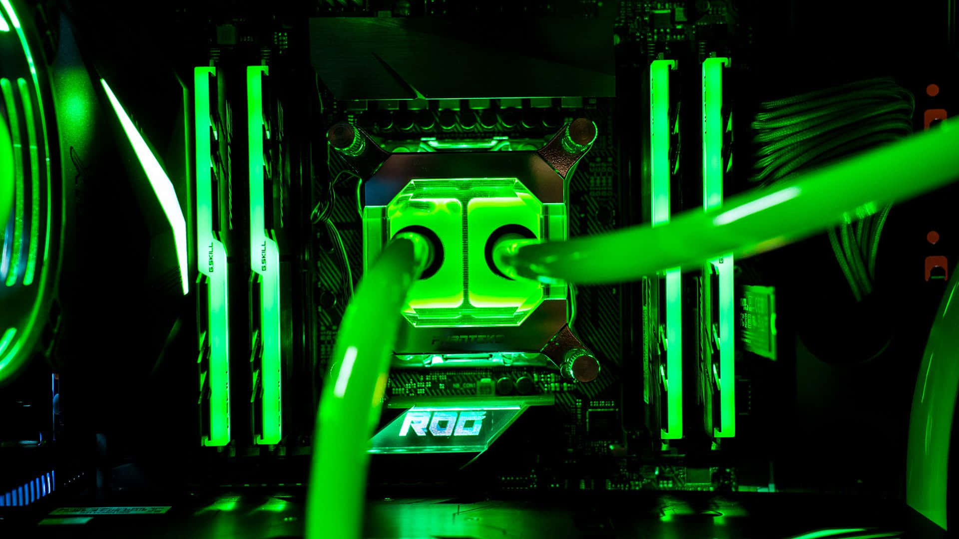 Aesthetic Green Neon ROG Pictures