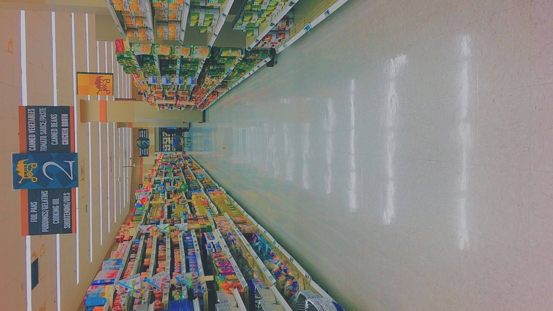 Aesthetic Grocery Store Aisle 2 Wallpaper