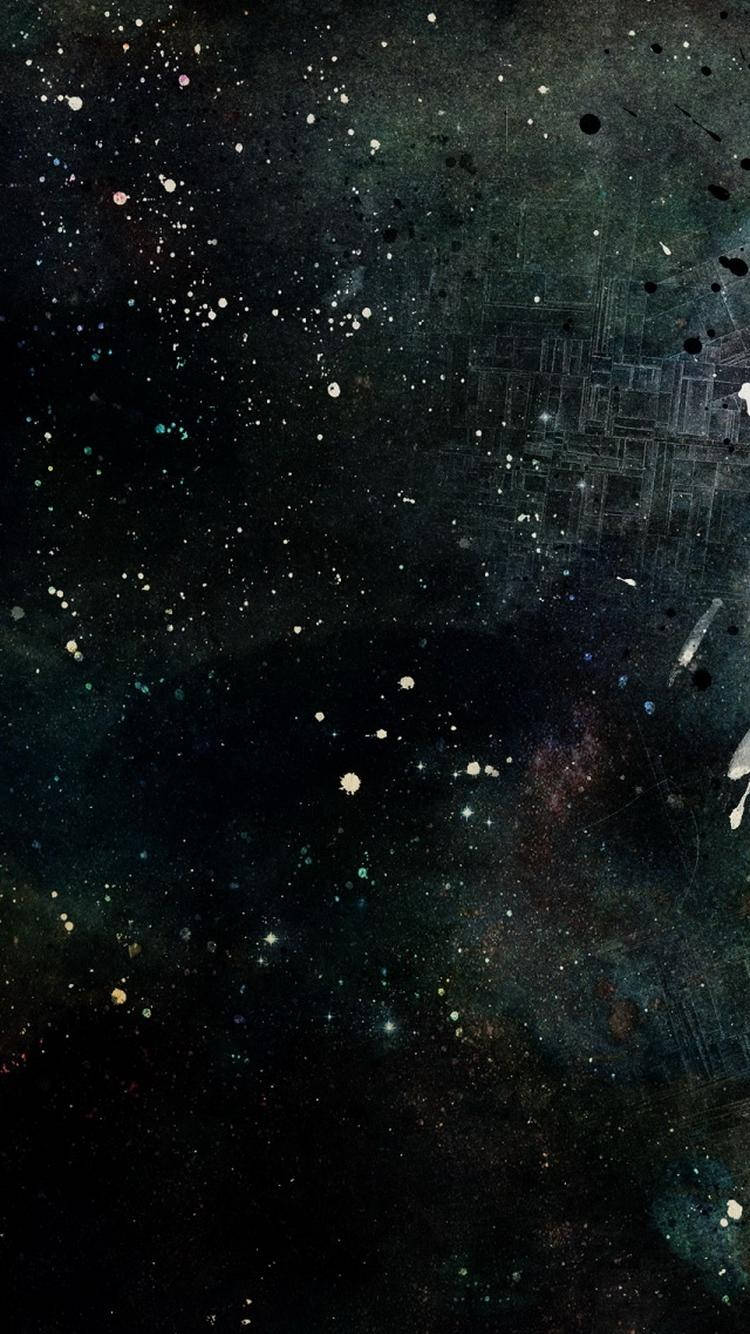 A Spaceship Is Flying Through The Space Wallpaper