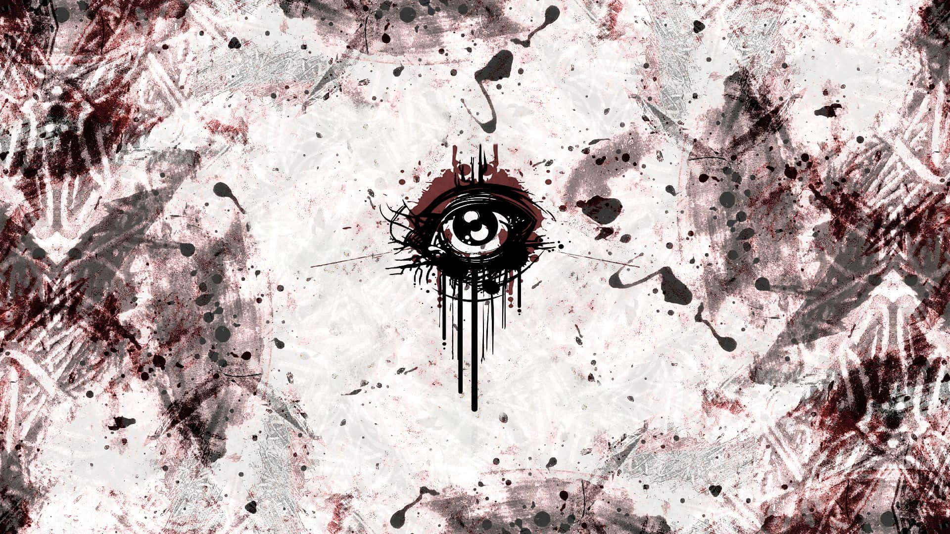 Aesthetic Grunge Laptop Bloody Ink Eye Wallpaper