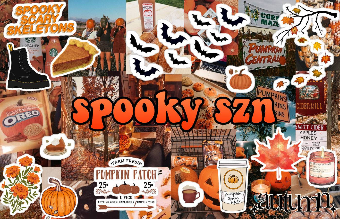 Aesthetic Spooky Halloween Laptop Thanksgiving Wallpaper