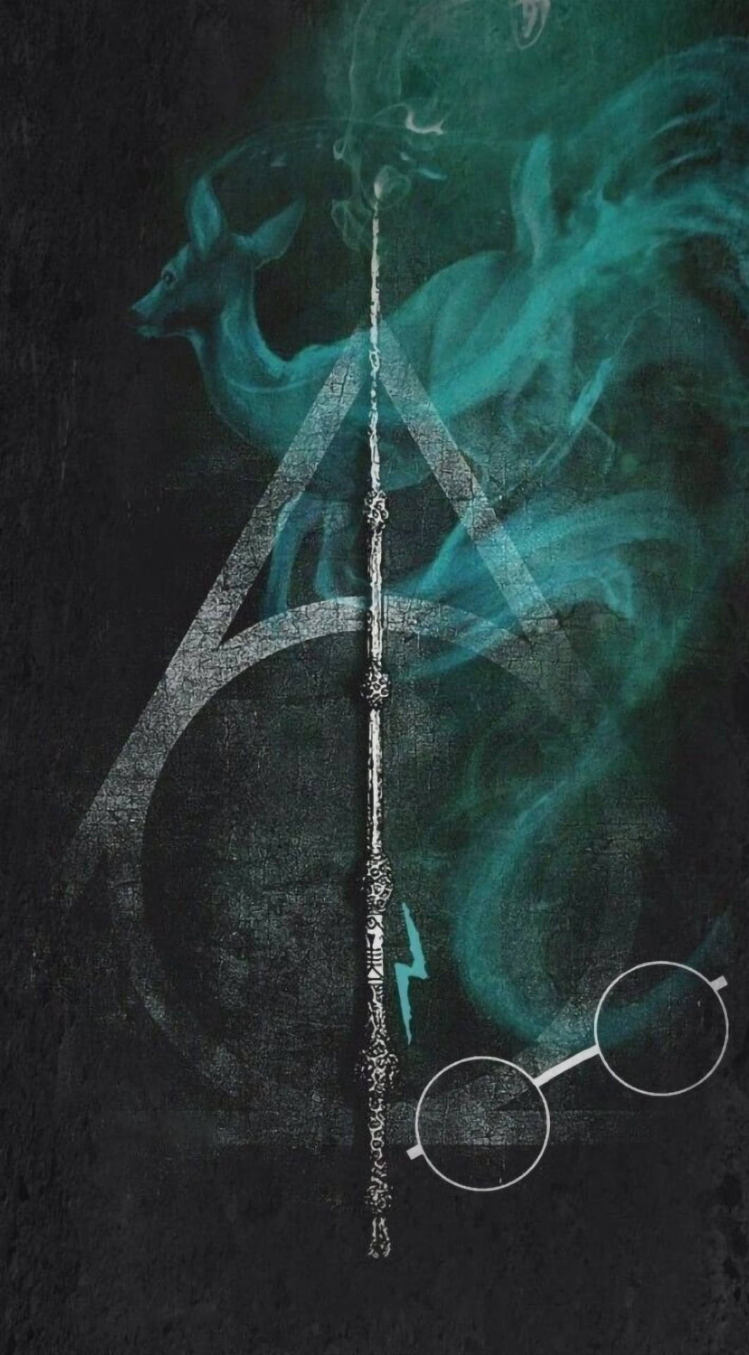 Æstetisk Harry Potter Deathly Hallows Symbol Wallpaper