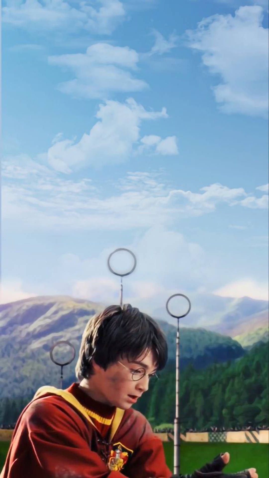 Aesthetic Harry Potter Quidditch Player Wallpaper