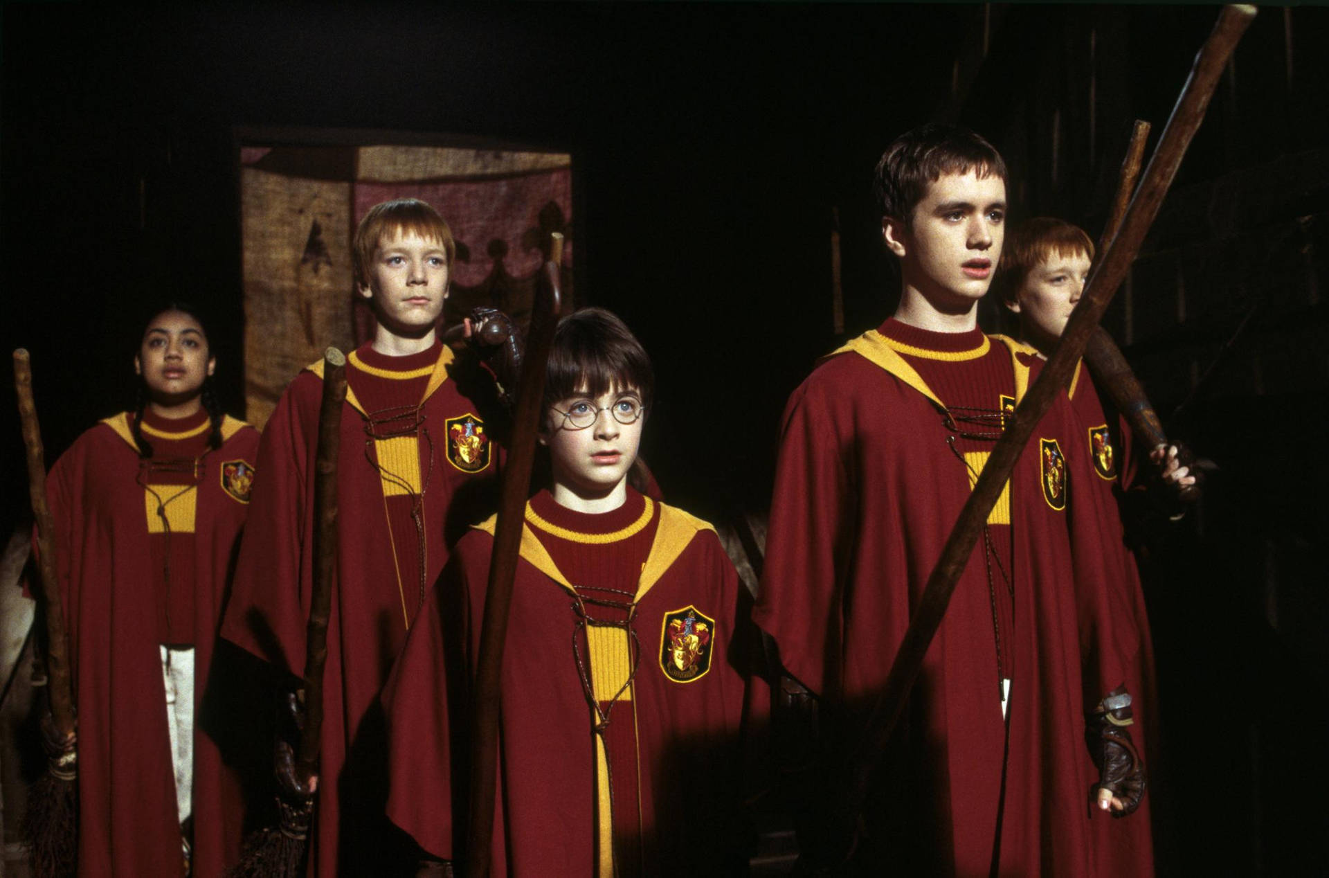 Aesthetic Harry Potter Quidditch Uniform Wallpaper