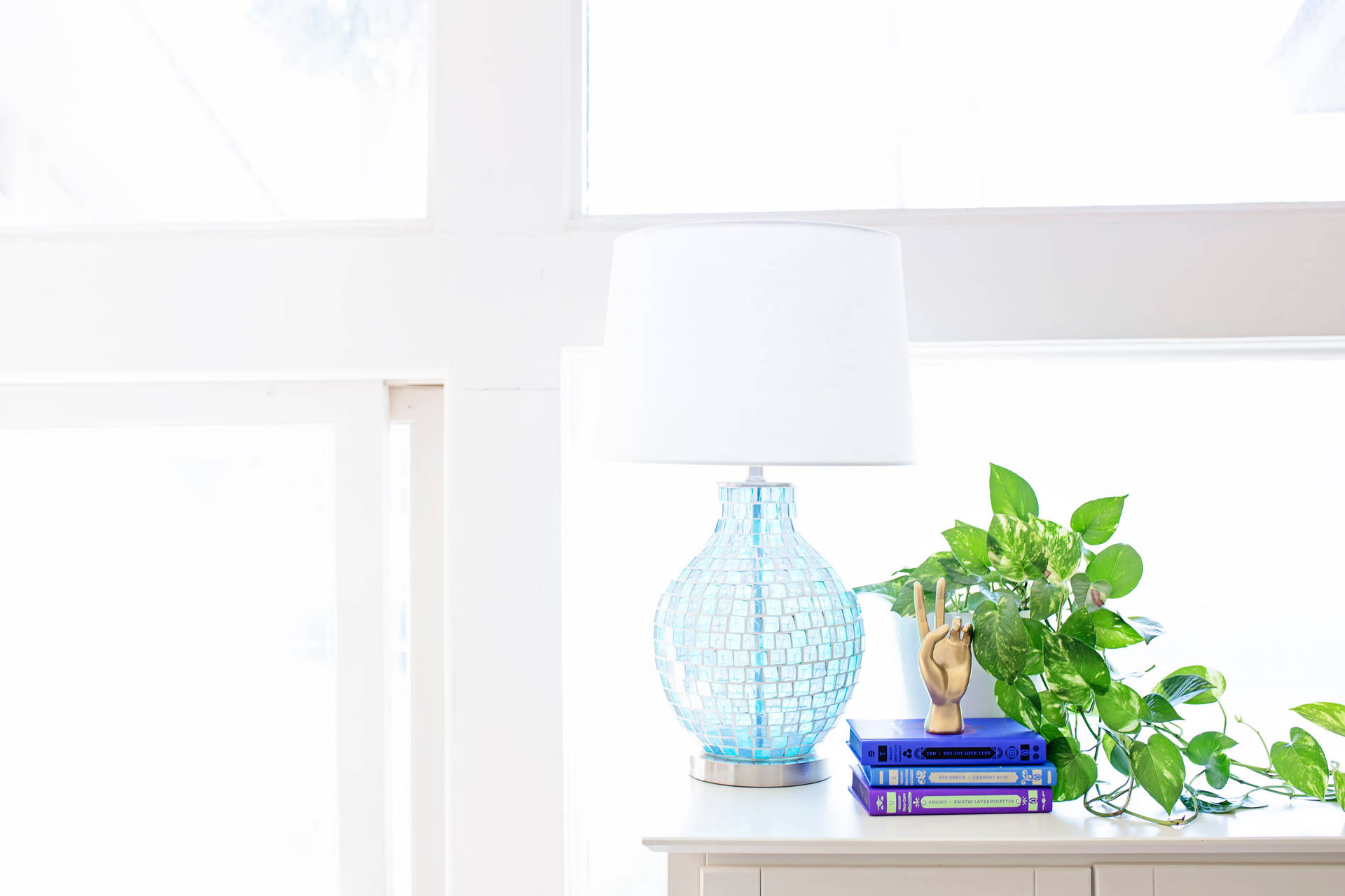 Aesthetic Home White Window Wallpaper