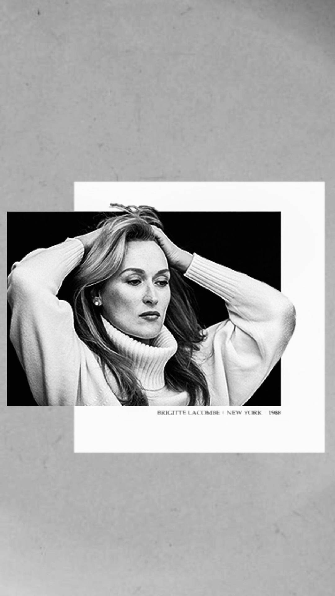 Aesthetic Image Of Meryl Streep Wallpaper